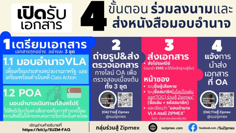 เปิดรับเอกสารหนังสือมอบอำนาจดำเนินการต่างประเทศ (POA)